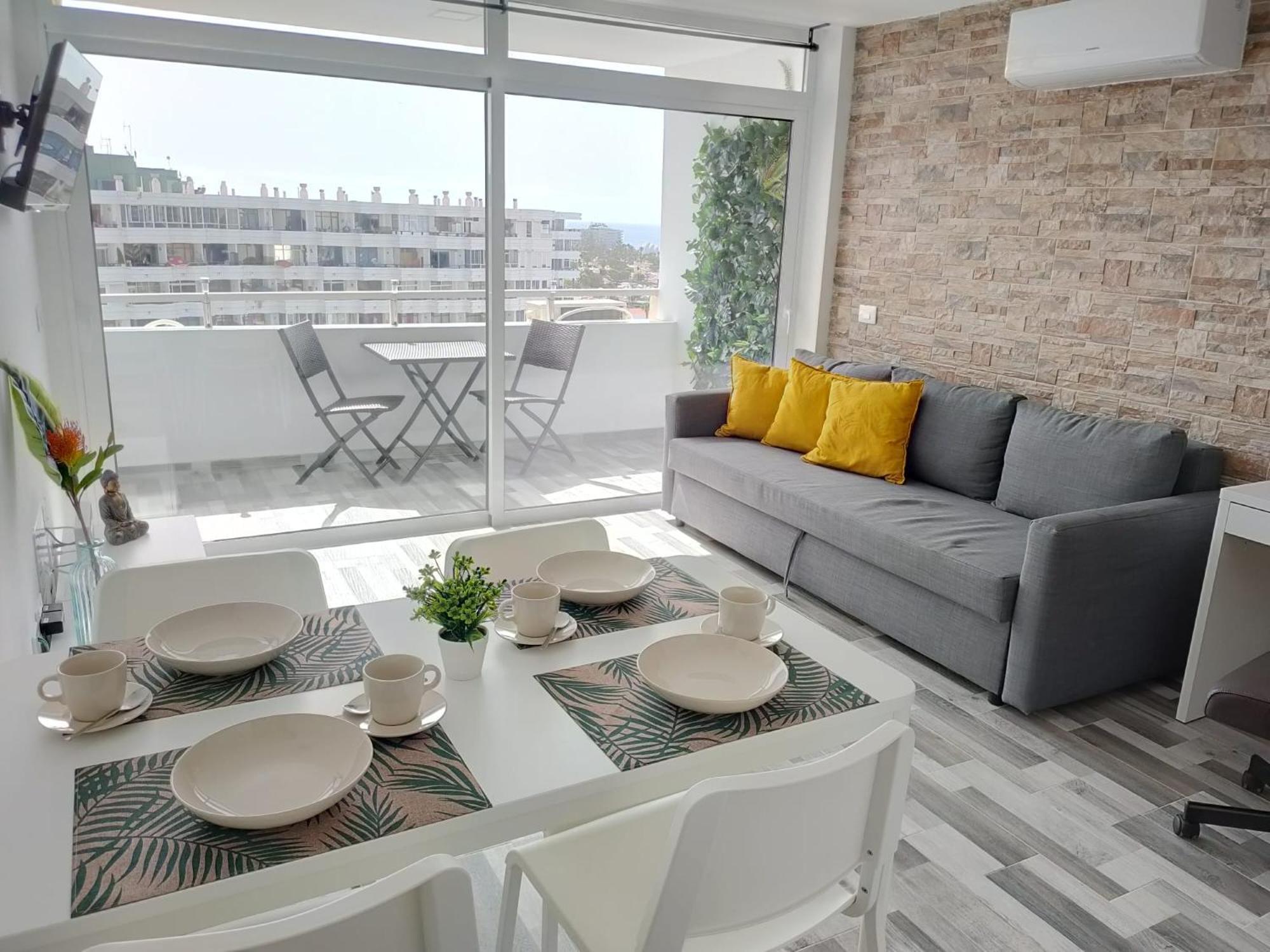 Blue Sky, Apartamento Vista Oceano Playa del Inglés Kültér fotó
